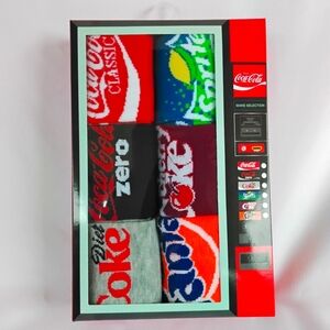 Coca Cola Vending Machine Crew Socks  SIZE 6.5 - 12  UNISEX